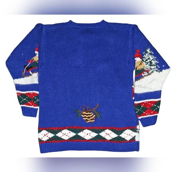 Croft & Barrow Vintage Knitted By Hamd Christmas Winter Cardigan XS EUC - Picture 8 of 13